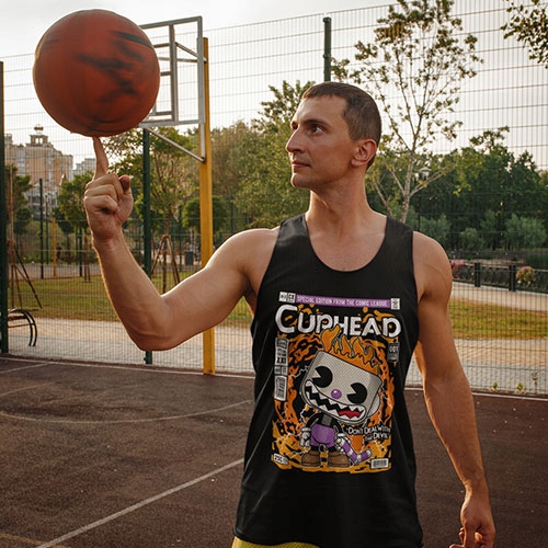 TANK TOP FILMOWE EVIL CUPHEAD Marka inna