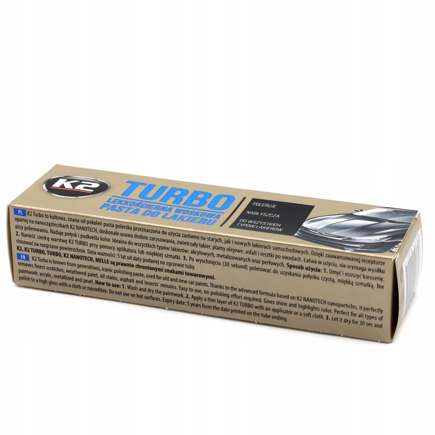 Pasta Lekkościerna K2 Turbo 120g K001 Stan opakowania oryginalne