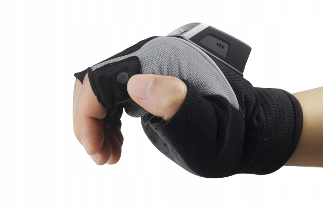 SKANER QR AZTEC KODÓW KRESKOWYCH Z RĘKAWICĄ SKANUJĄCĄ BLUETOOTH IP65 SMYCZ Model HD750G