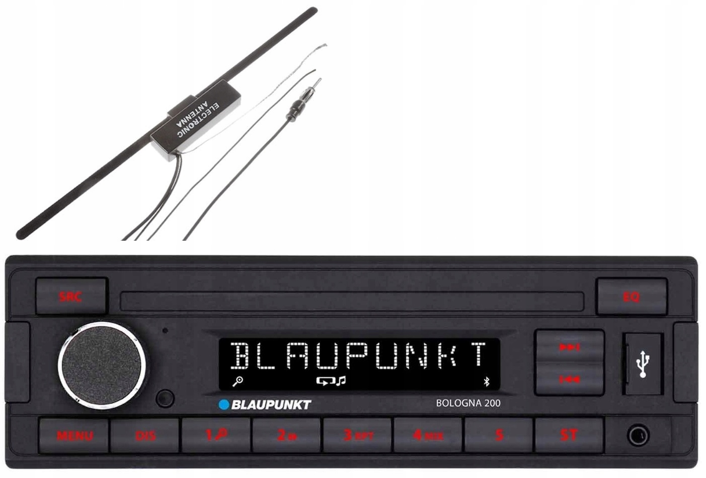 Blaupunkt Bologna 200 autorádio MP3 Usb Aux Max Power anténa