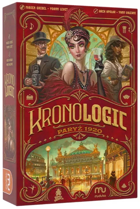 Kronologic Paryż 1920 Gra Detektywistyczna Dedukcja Zagadka Planszowa