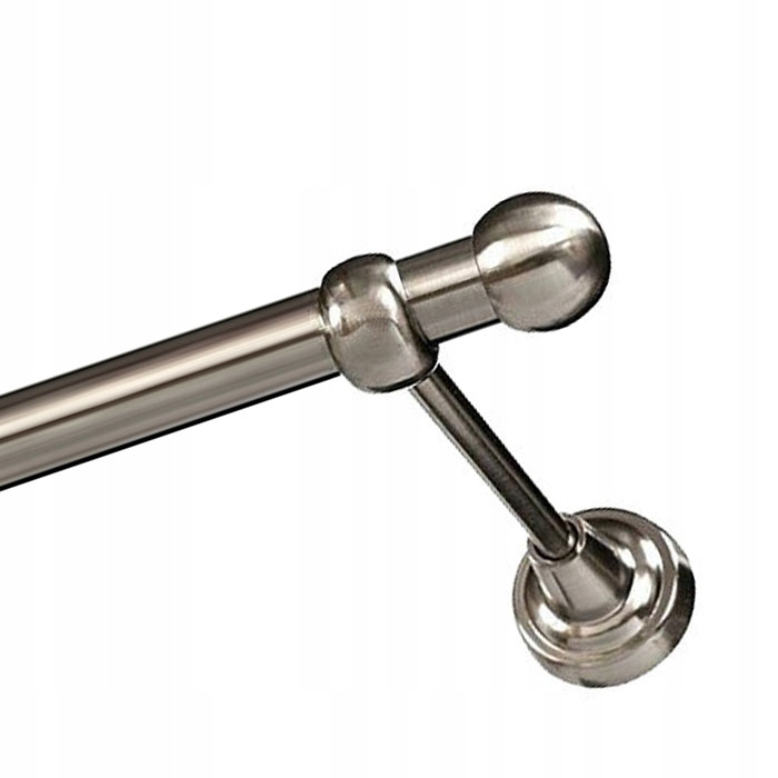 

Karnisz metalowy 120 cm do wnętrza 19 mm bez żabek