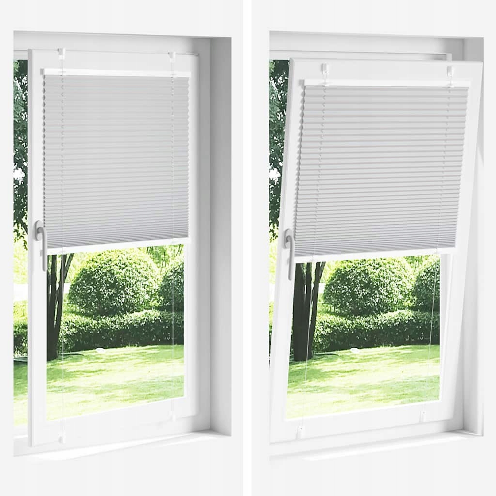 Roleta Plisé Světle šedá 120 x 200 cm Stylová ochrana oken