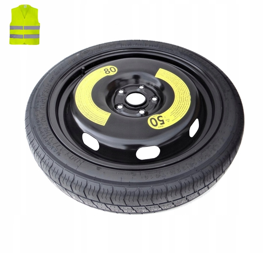 Náhradné dojazdové koleso Volkswagen T-roc I 125/70R18 Orig. Veľ.+kamizelka