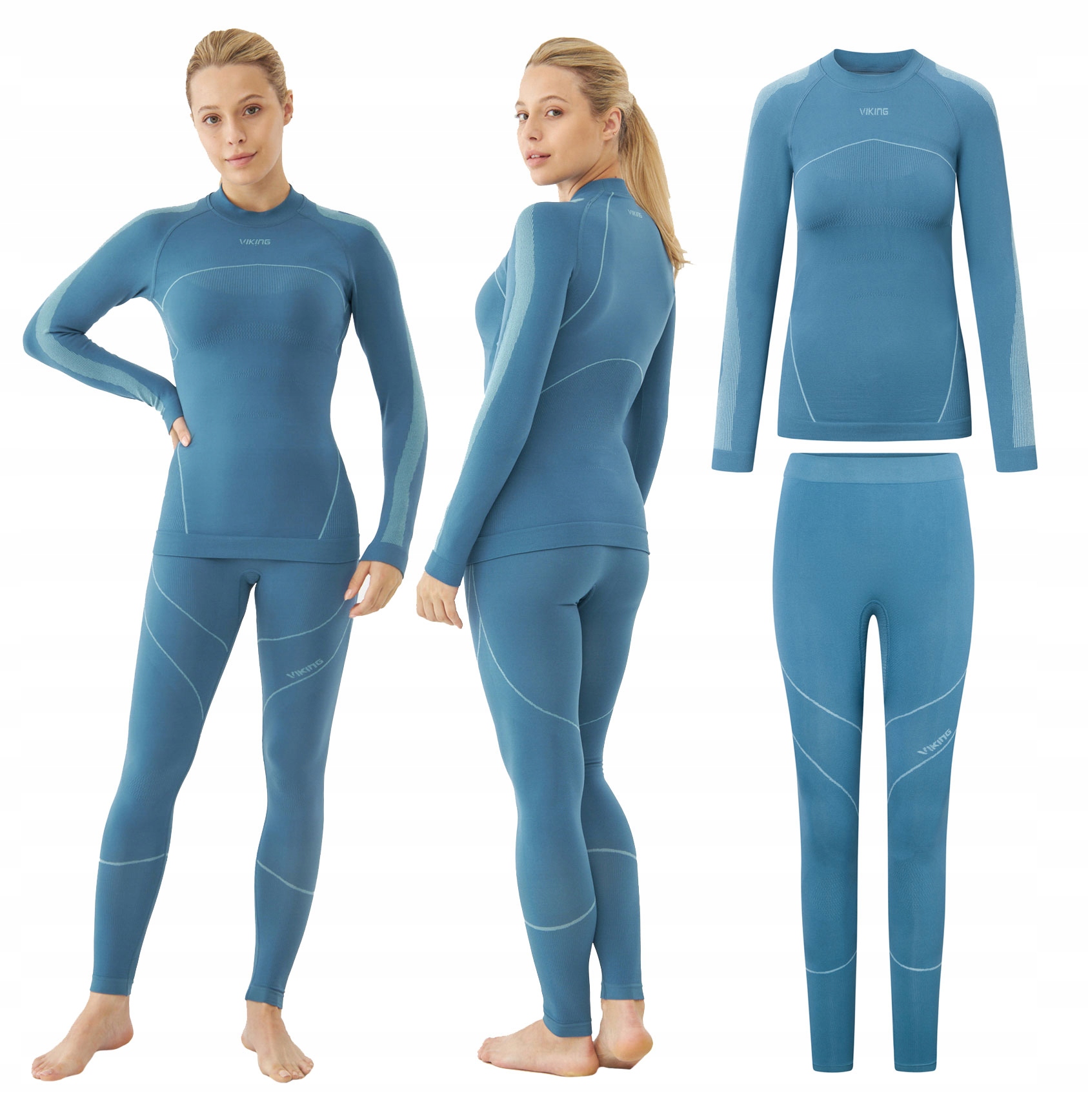 Dámské termoaktivní spodní prádlo komplet Viking Primeone Sensil tyrkysová S