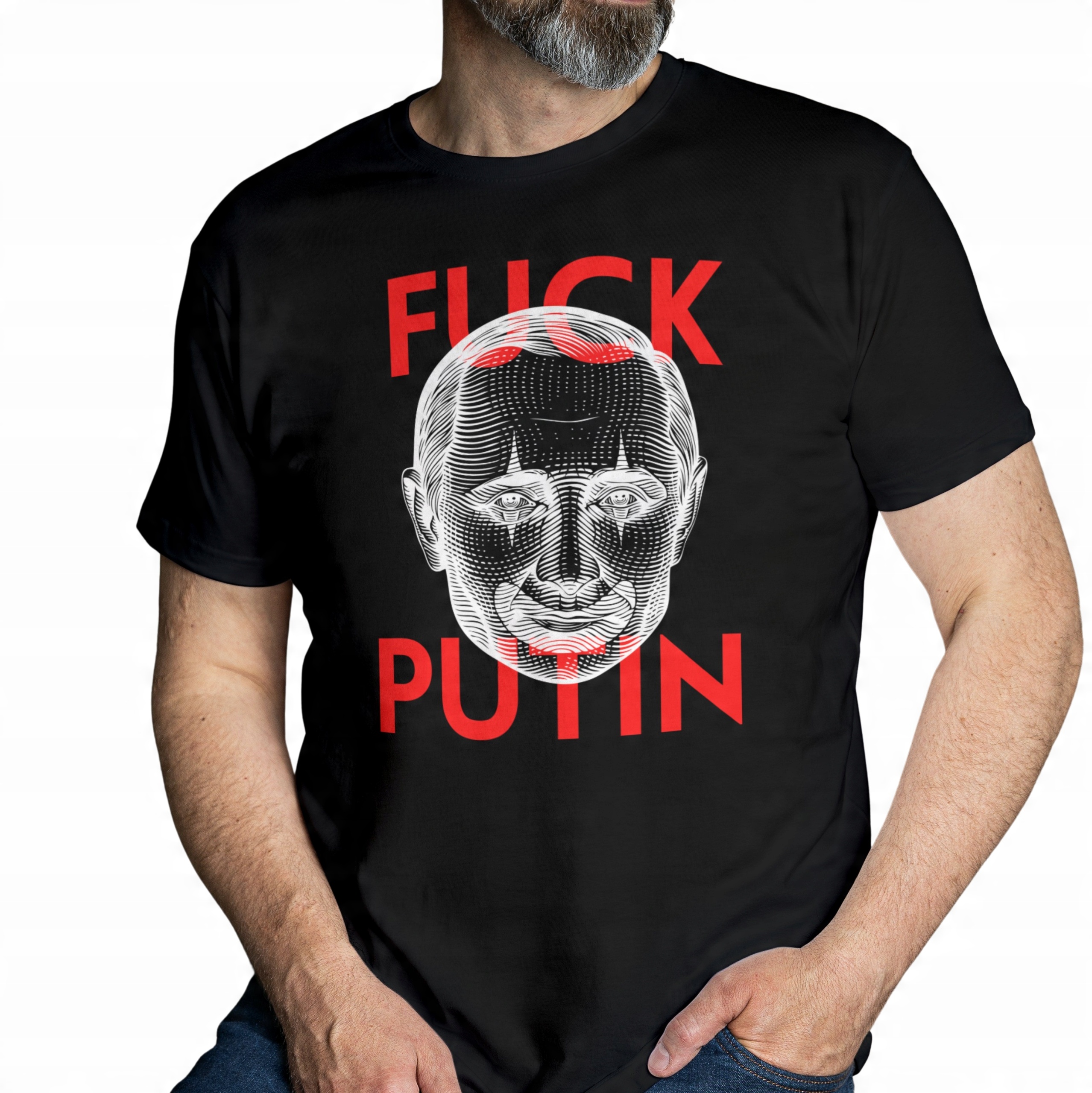 

Koszulka Wolna Ukraina Anty Putin Stop War Wojna L