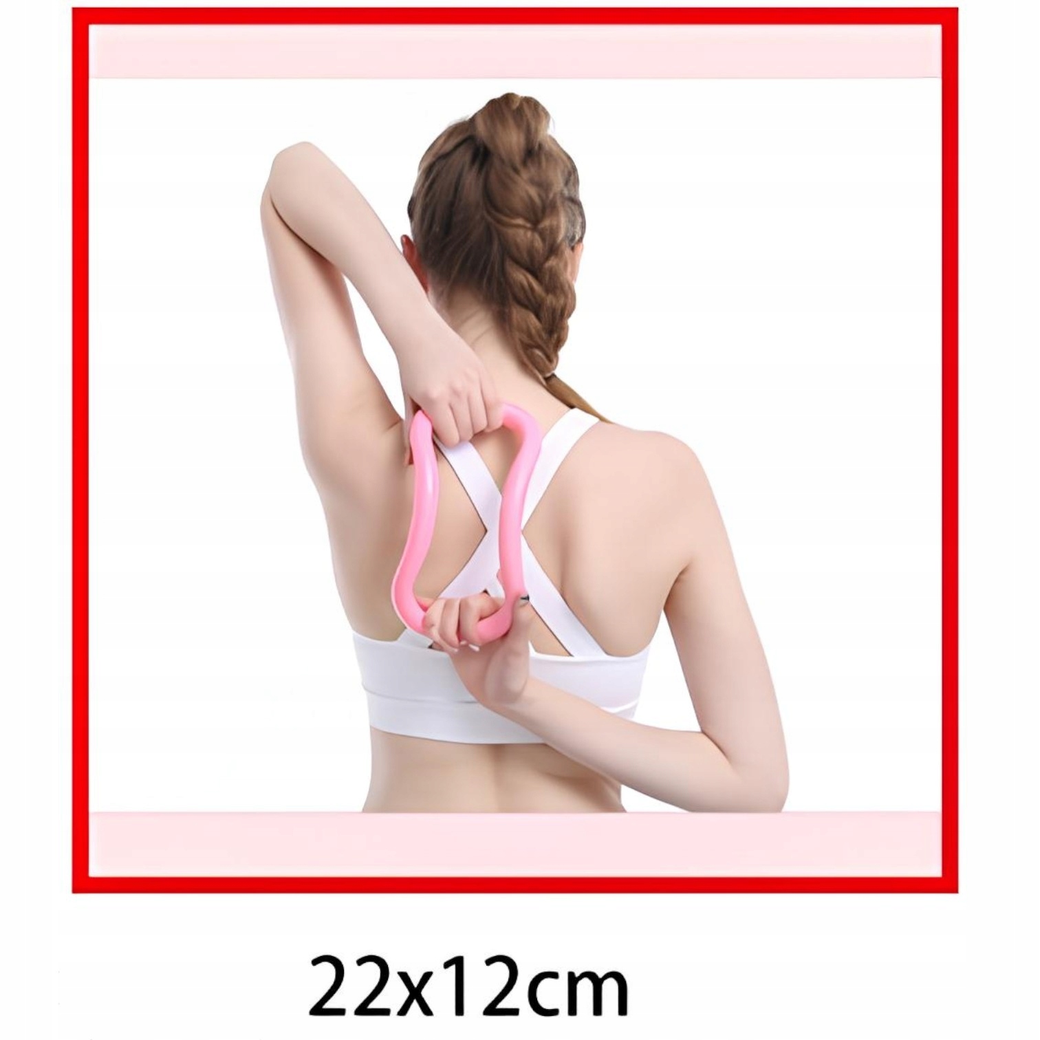 Uchwyt do ćwiczeń joga pilates fitness elastyczny 22x12cm