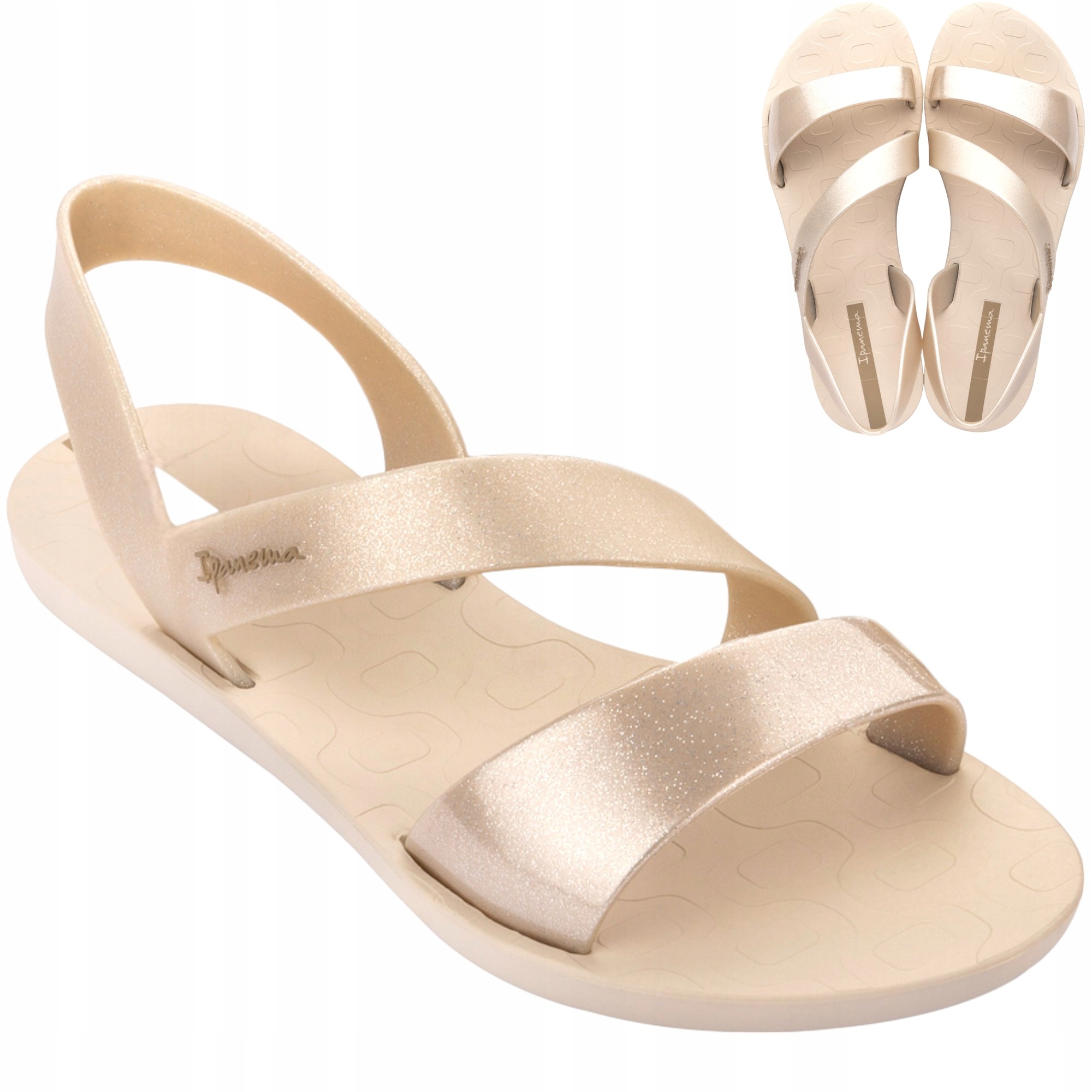 Dámské sportovní sandály Ipanema Vibe Ploché Elegantní Pohodlné Béžové 41