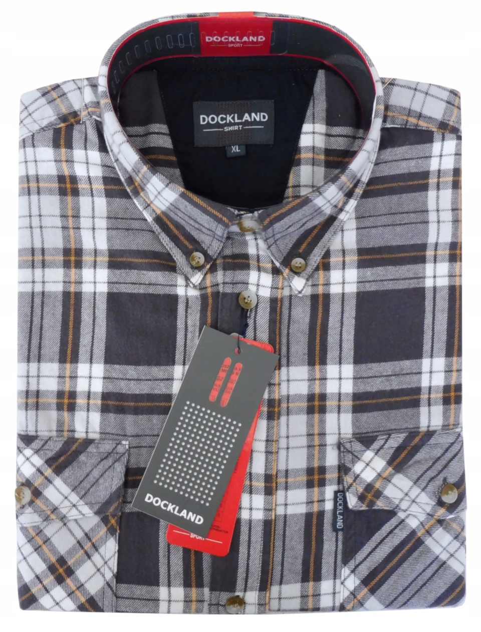 

Koszula Męska Flanelowa w kratę XXL Dockland
