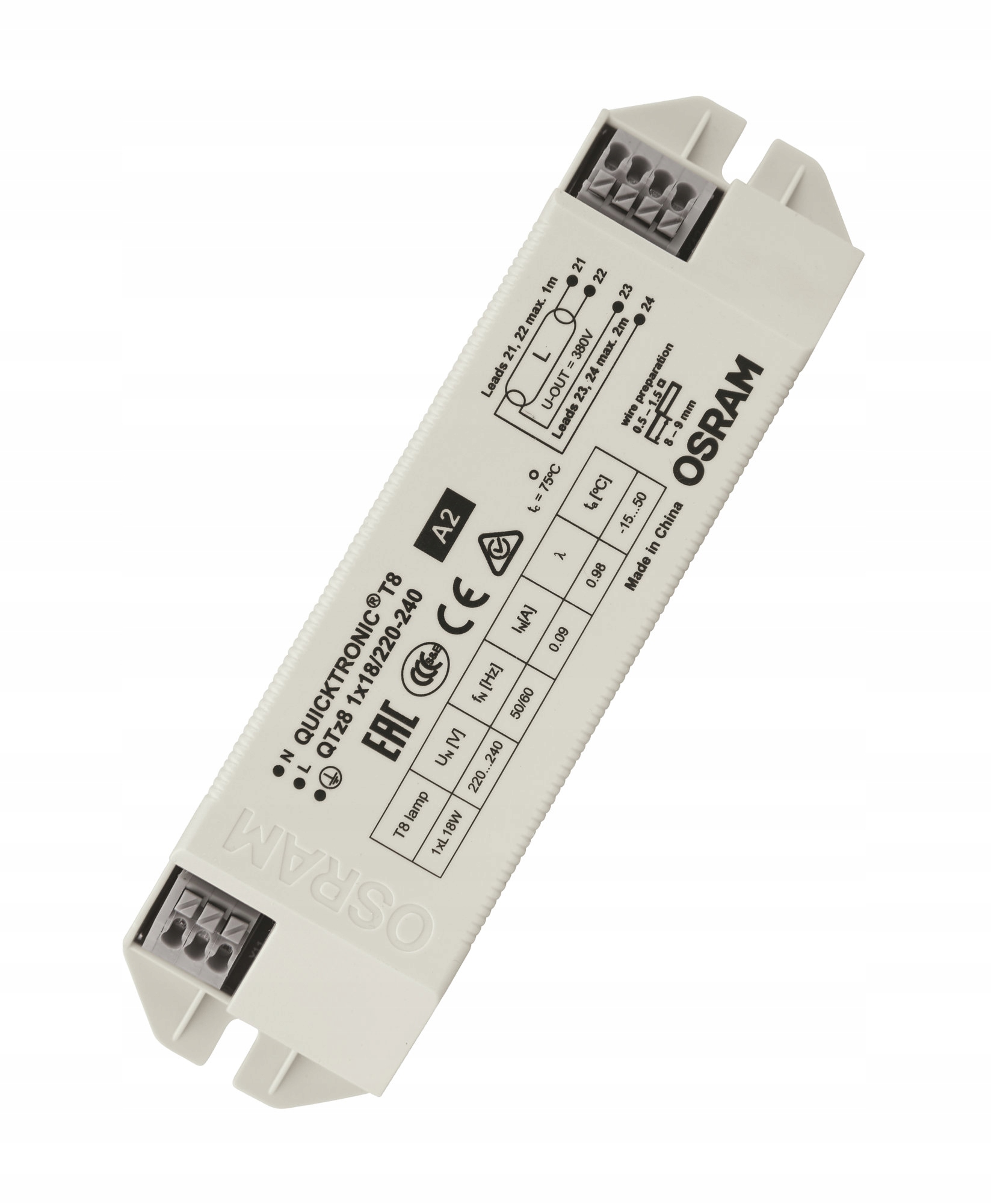 

Statecznik elektroniczny do świetlówek 1x18W Osram