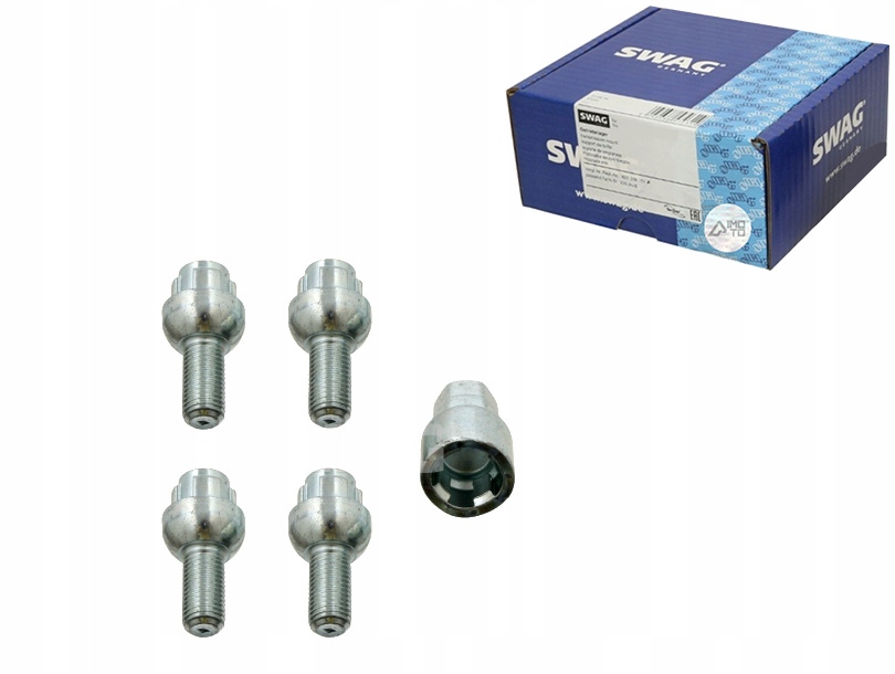 ŚRUBA KOŁAZESTAW ŚRUB ZABEZP. M12X1.5X25 VAG MERCEDES RENAUT SMART