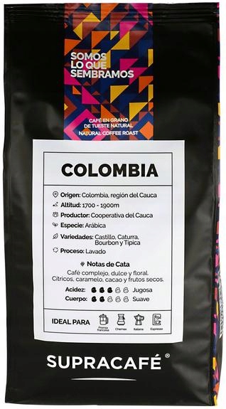 Káva zrnková Supracafe Colombia Circulo de Oro 100% Arabica 1 kg
