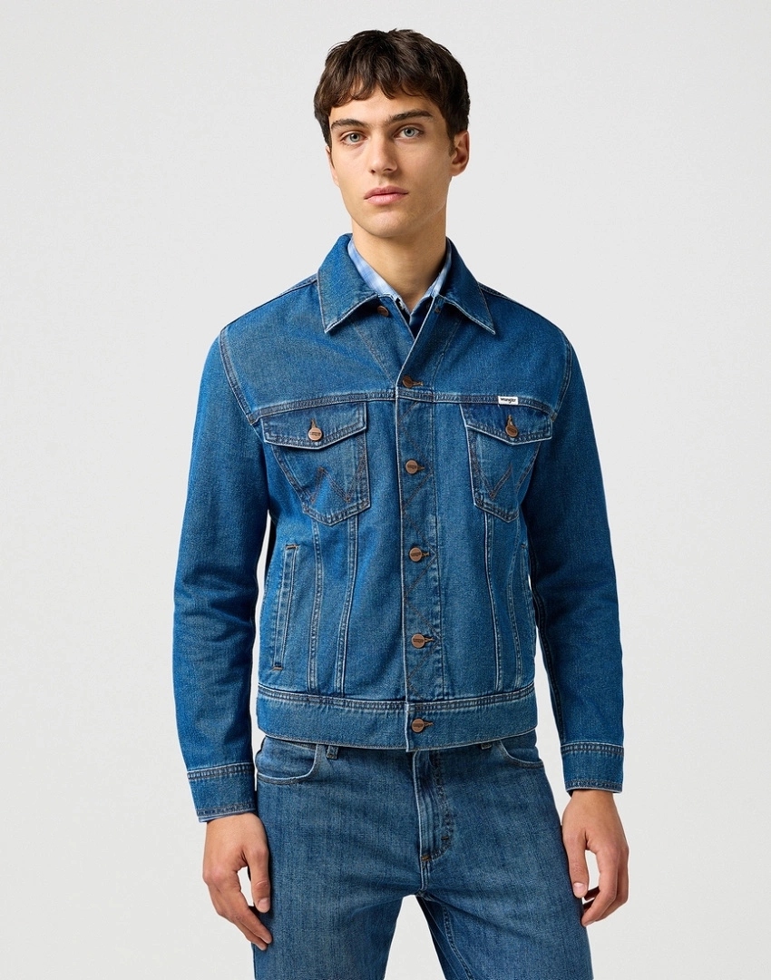 Pánská bunda Wrangler Classic Jacket Stonewash 112362737 L
