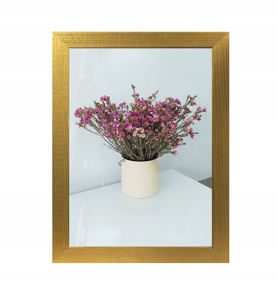 

Ramka drewniana Sosna złoty 50x60 cm