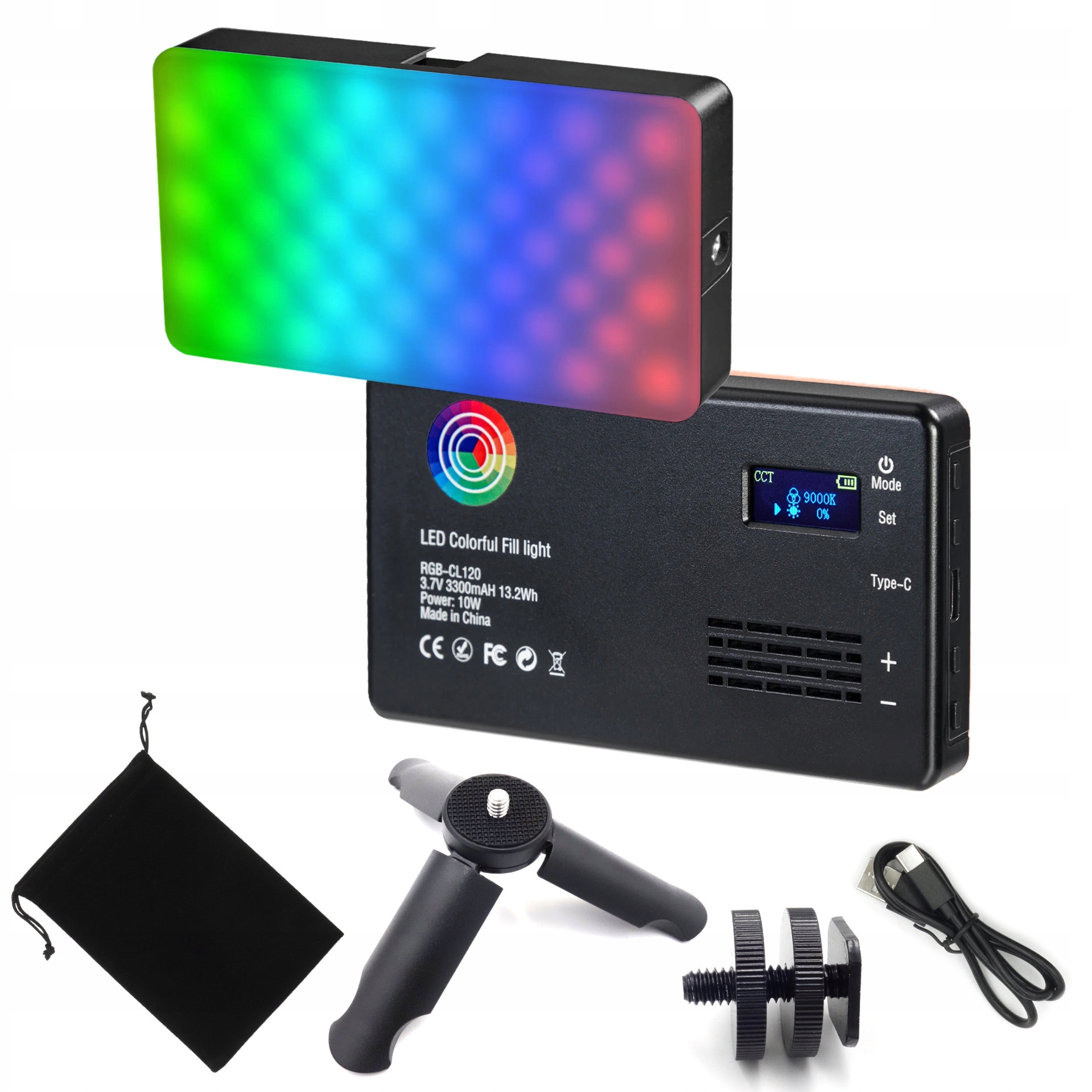Lampa Led Rgb Fotograficzna Kosmetyczna Kieszonkowa Pocket Akumulatorowa