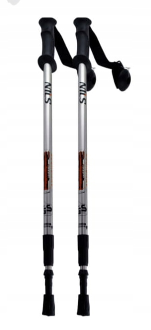 Kije Do Nordic Walking- Kijki Do Chodzenia Regulowane Trekkingowe +kompas
