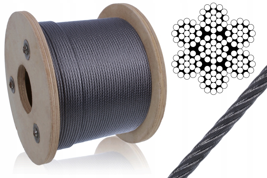 

lina nierdzewna 3mm do kołowrotka grill