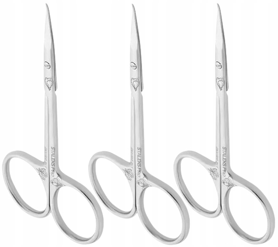 Profesionální nůžky na kůži s háčkem 23 Type 1 Staleks 3 kusy