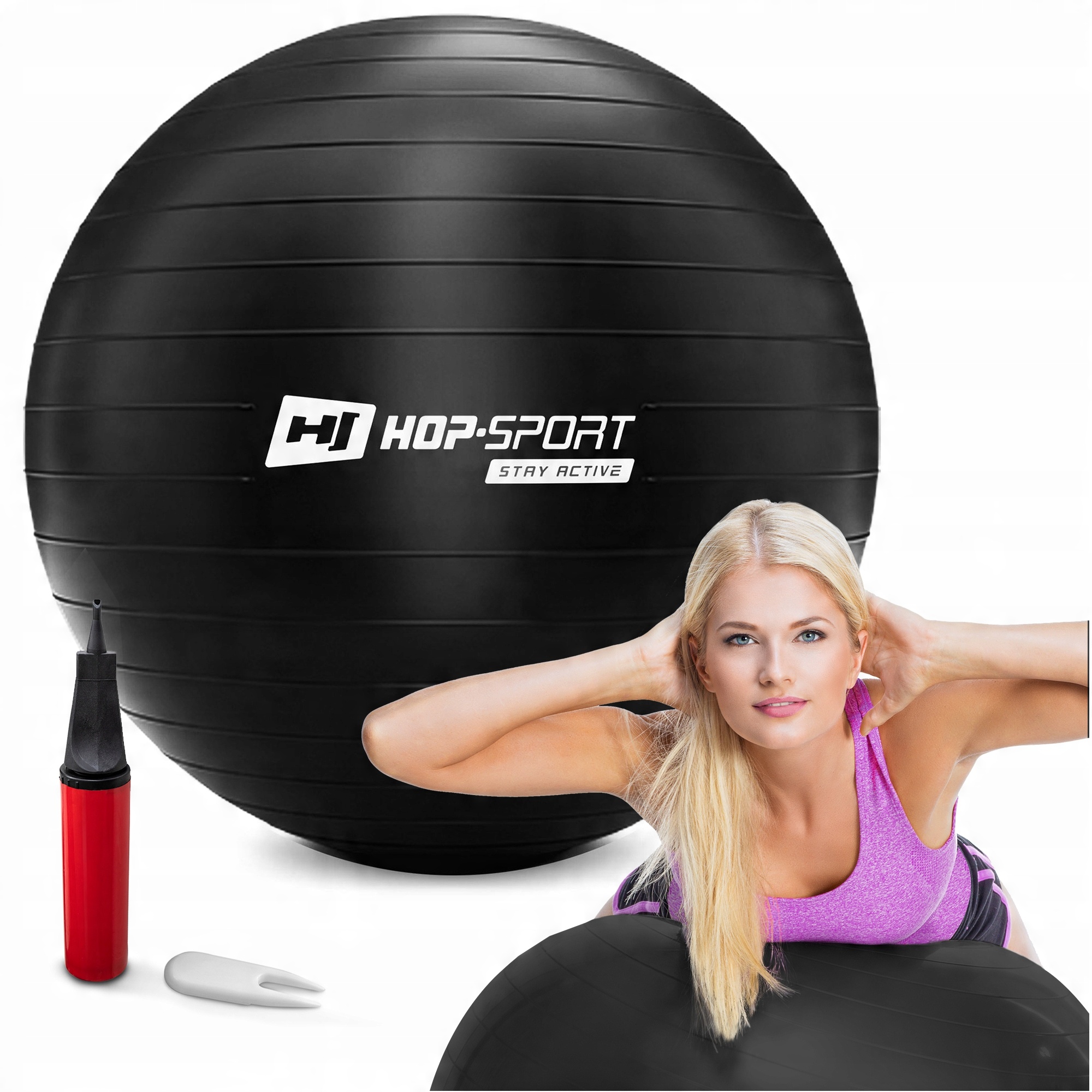 

Piłka gimnastyczna do cwiczeń fitness 70cm pompka