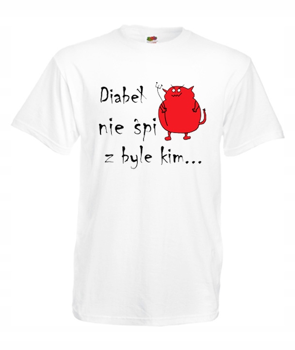 

S Koszulka Męska Diabeł Nie Śpi Z Byle Kim