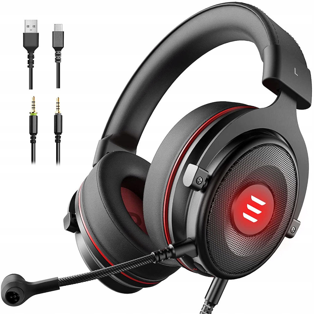 

Słuchawki Gamingowe z mikrofonem 2w1 Usb Jack