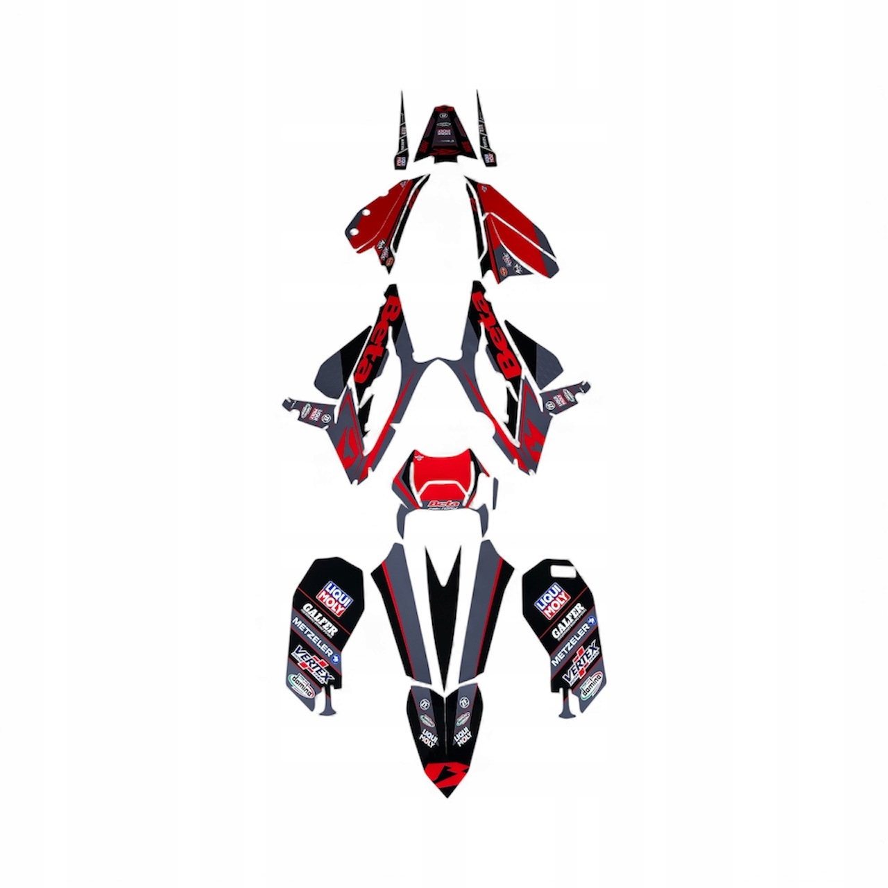 Beta Rr 125 250 300 350 390 430 480 23-24 čierna dyha Racing Cubamoto