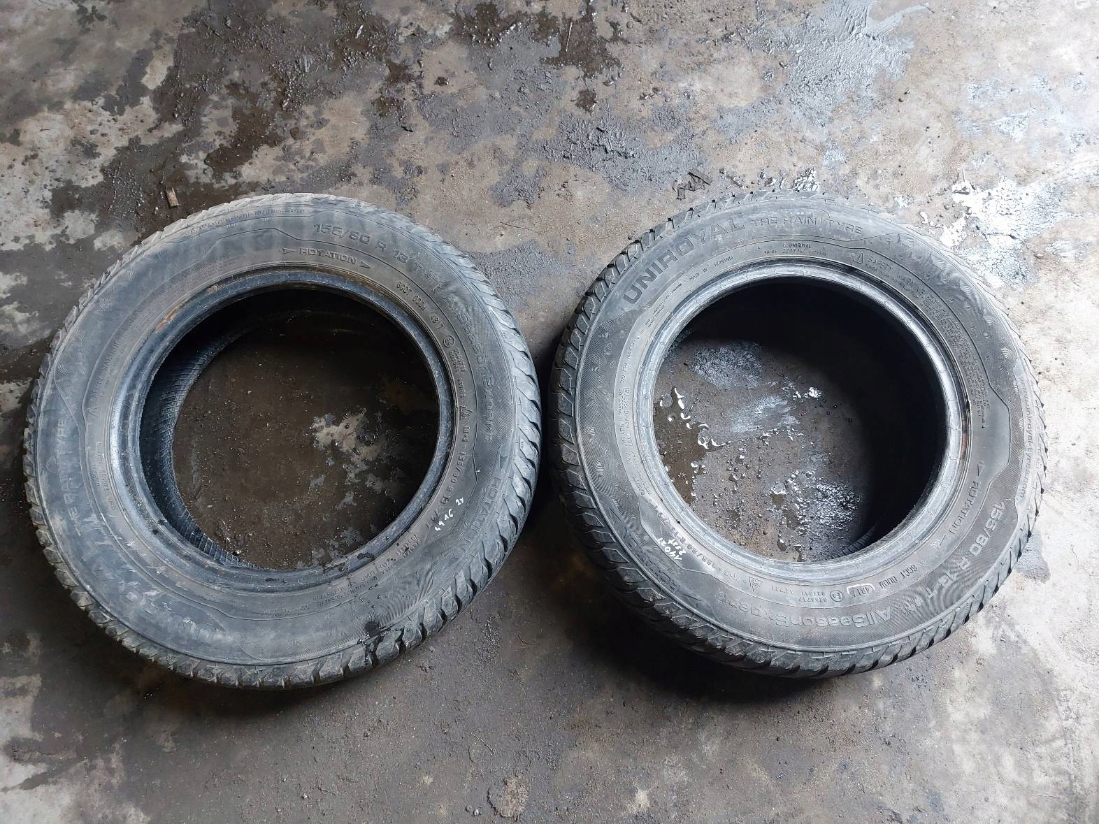 OPONY CAŁOROCZNE 2 SZT 155/80R13 2017R UNIROYAL ALLSEASONEXPERT