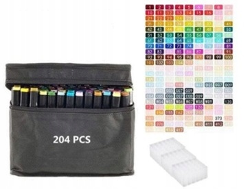 Markery dwustronne alkoholowe etui 204 + podstawka