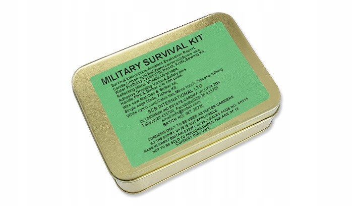 B Zestaw surwiwalowy Military Survival Tin CK019 Bcb 469458 wojskowy