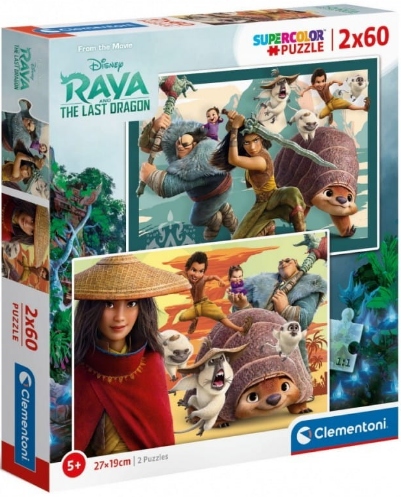 

Puzzle 2x60 El Raya i Ostatni Smok Clementoni