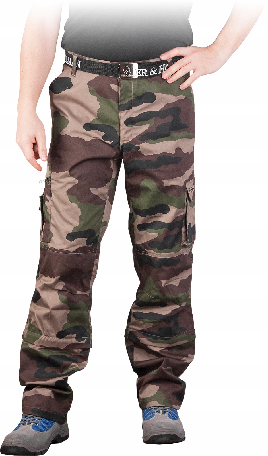 Spodnie do Pasa Wojskowe Odpinane Nogawki Moro 48