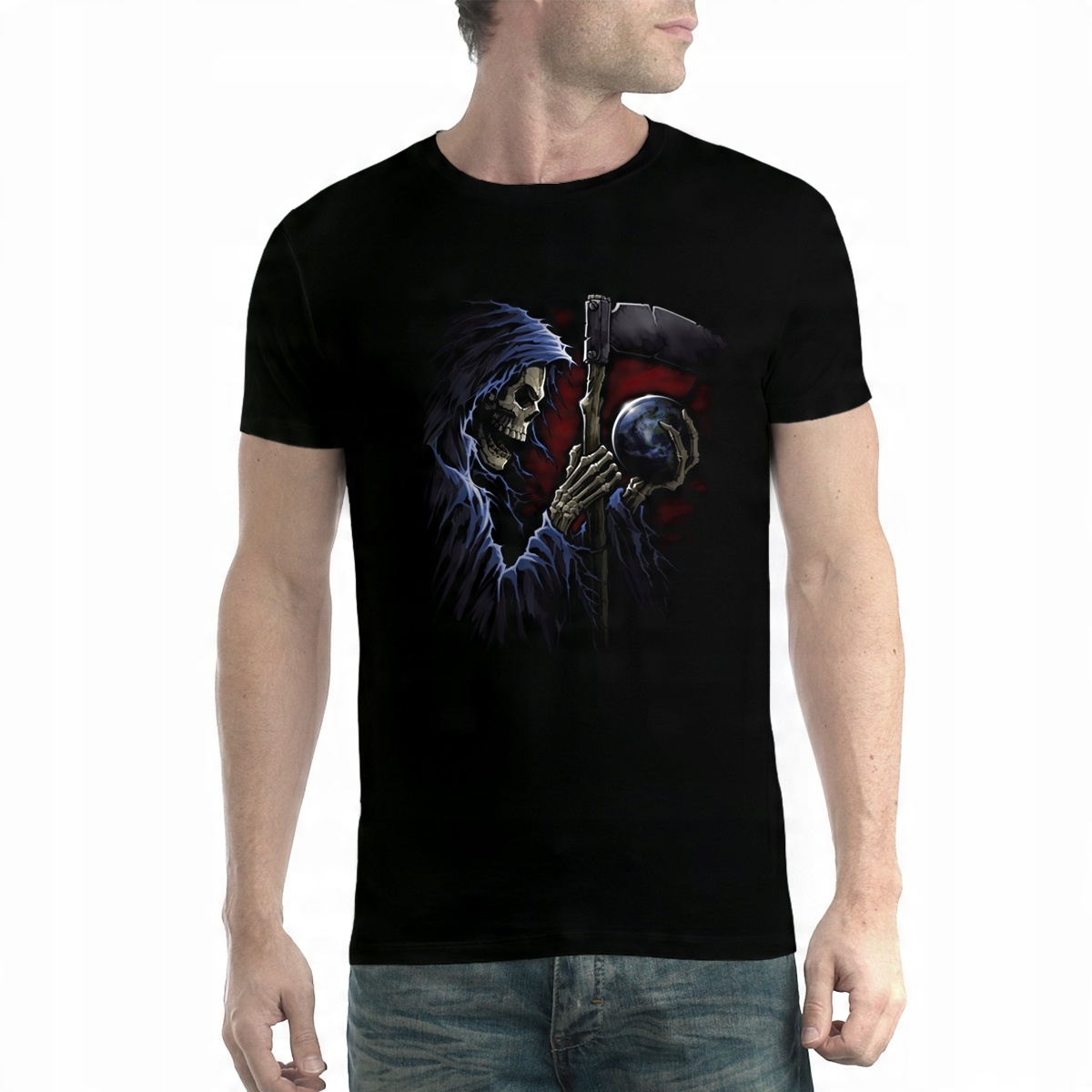 

Śmierć Kosa Kula T-shirt Męski Czerń 5XL