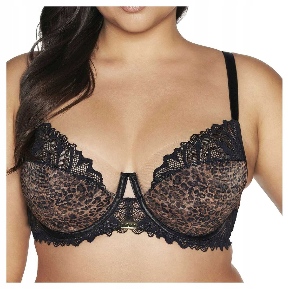 Ava Polovyztužená podprsenka Wild Pantera 2132 černá plus 80K