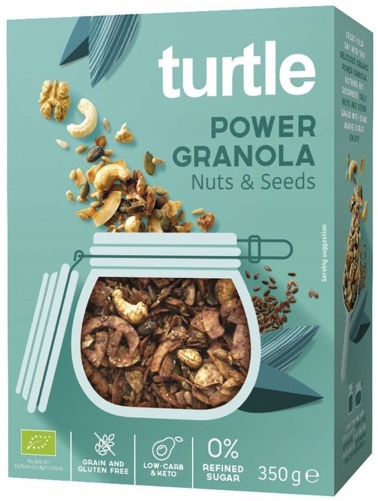 Levně 2X Turtle Granola S Ořechy A Semínky Bezlepková Bio 350 g Turtle