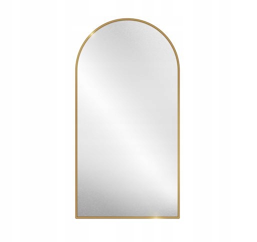 

Lustro półowalne 40x140 w ramie złota