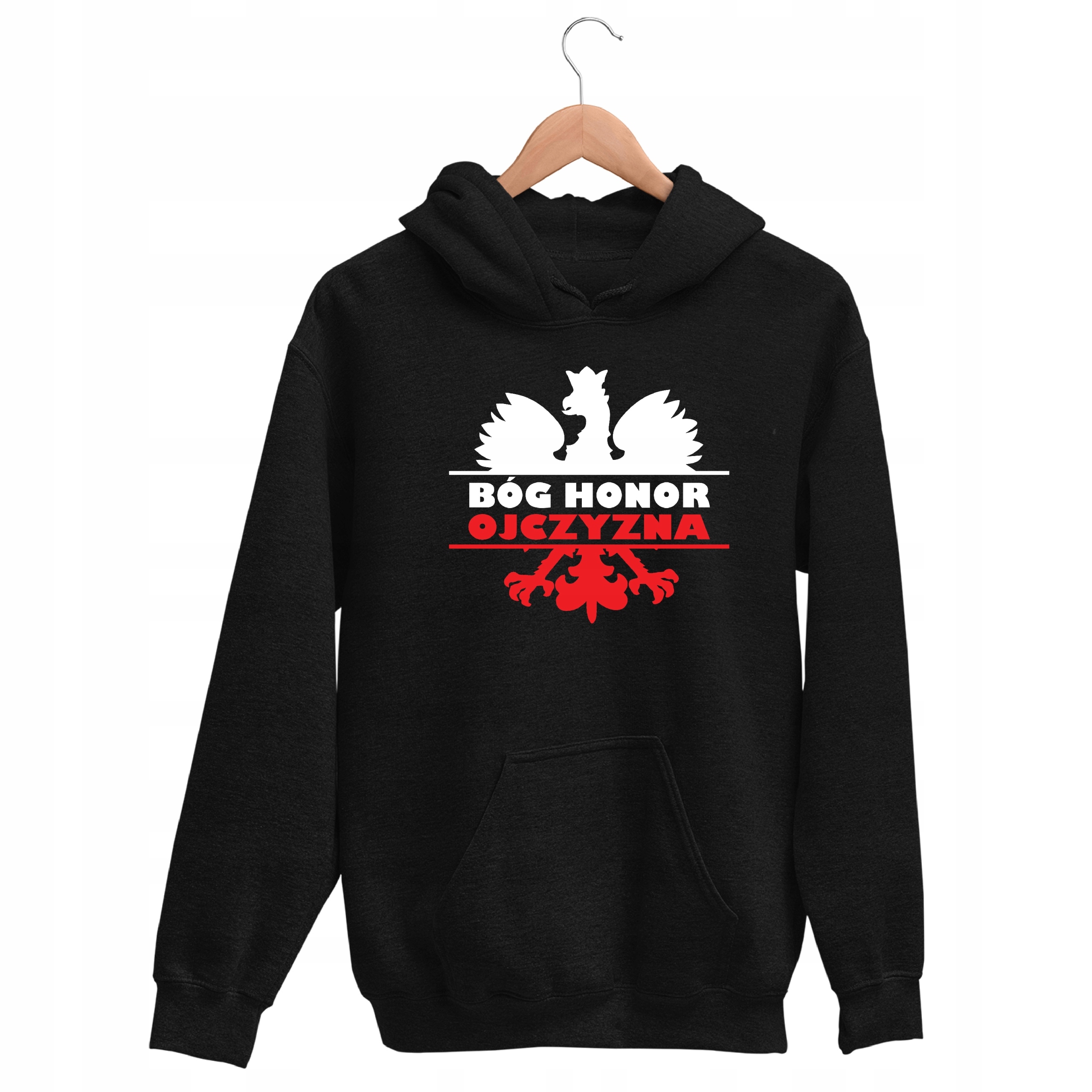 

Bóg Honor Ojczyzna Bluza Patriotyczna Z Kapturem