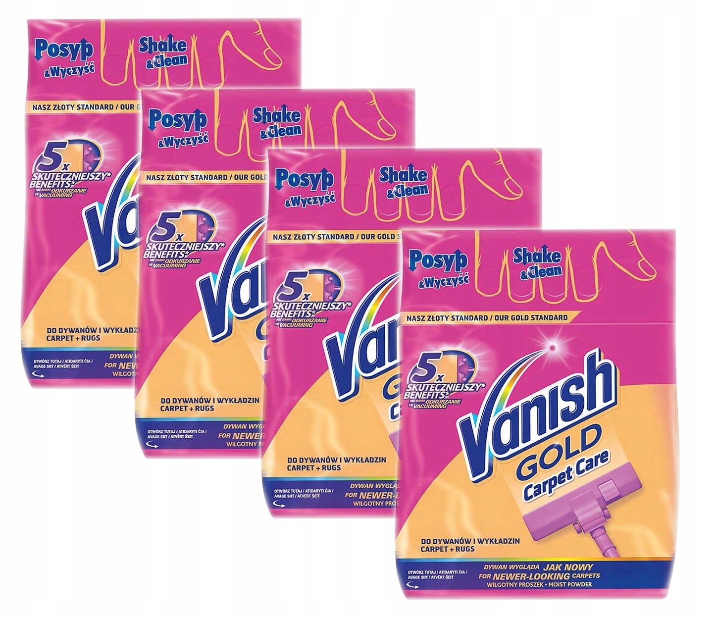 

Vanish Proszek do dywanów i tapicerek 4x 650g