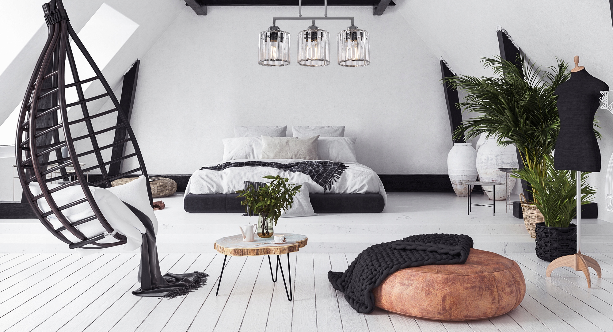 LAMPA SUFITOWA PLAFON POTRÓJNA SZKLANA GLAMOUR 392228 Długość/wysokość 30 cm