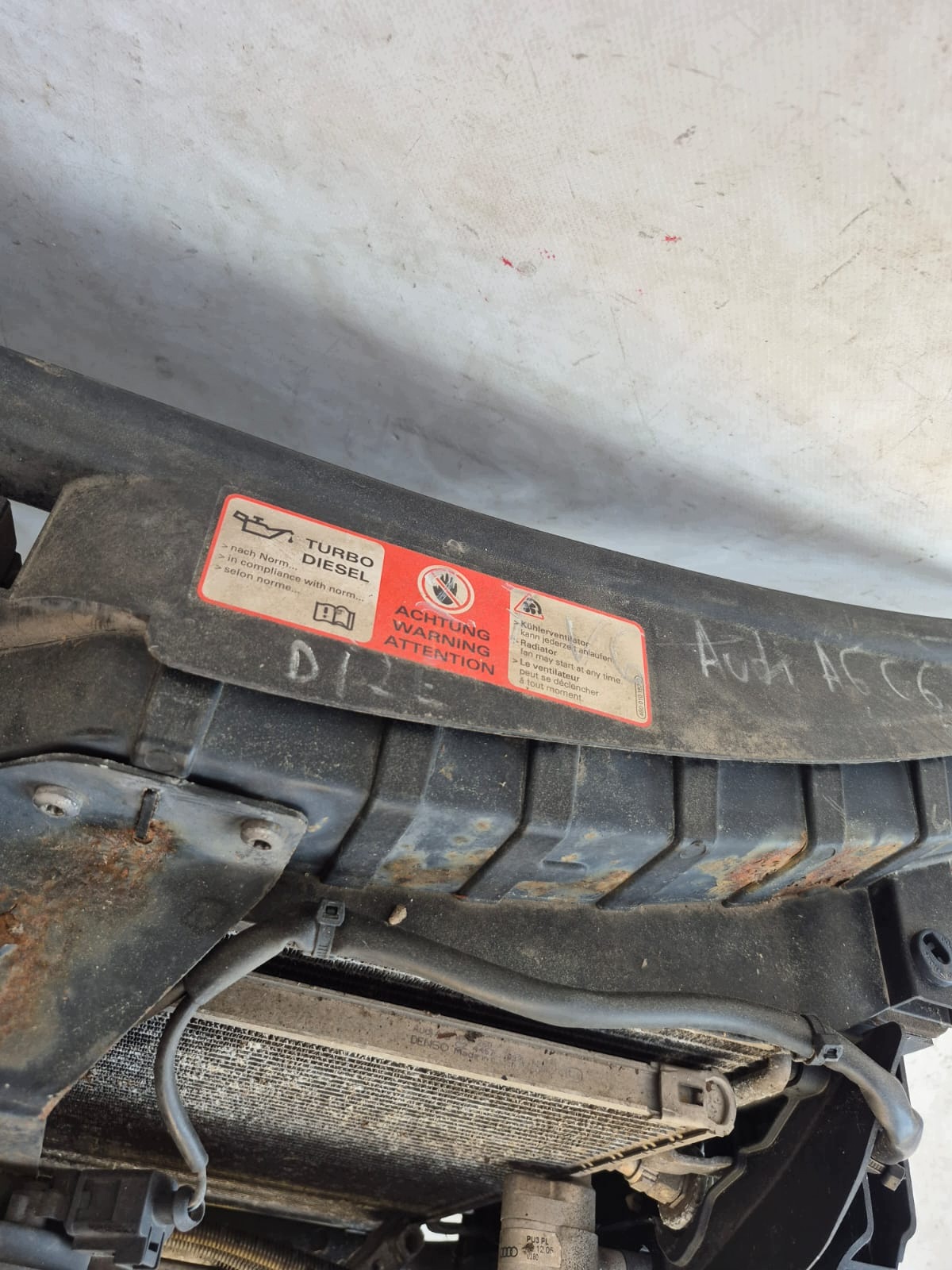 AUDI A6 C6 4F 4F0 04- front body wall front pillar iron sider