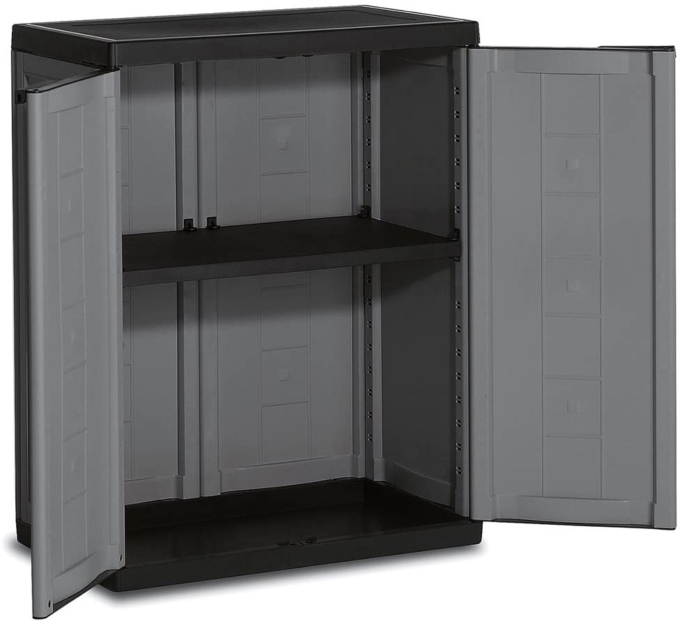 SZAFA Szafka Garażowa Narzędziowa Gospodarcza na Narzędzia do Garażu Keter Materiał wykonania szafy tworzywo