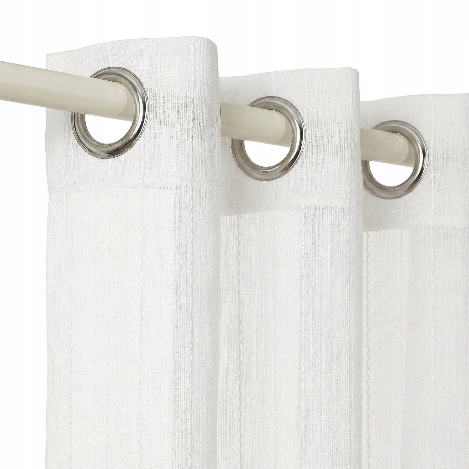 ROOM99 Firana biała gotowa 250x250 do pokoju na przelotkach Premium Melrosè