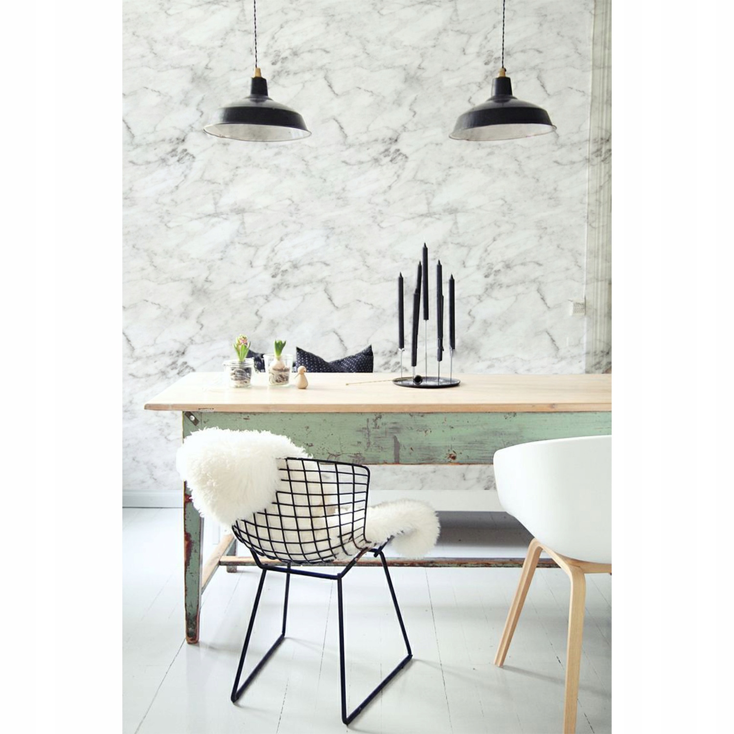 

Samoprzylepna fototapeta Marmur akwarele 208x146cm