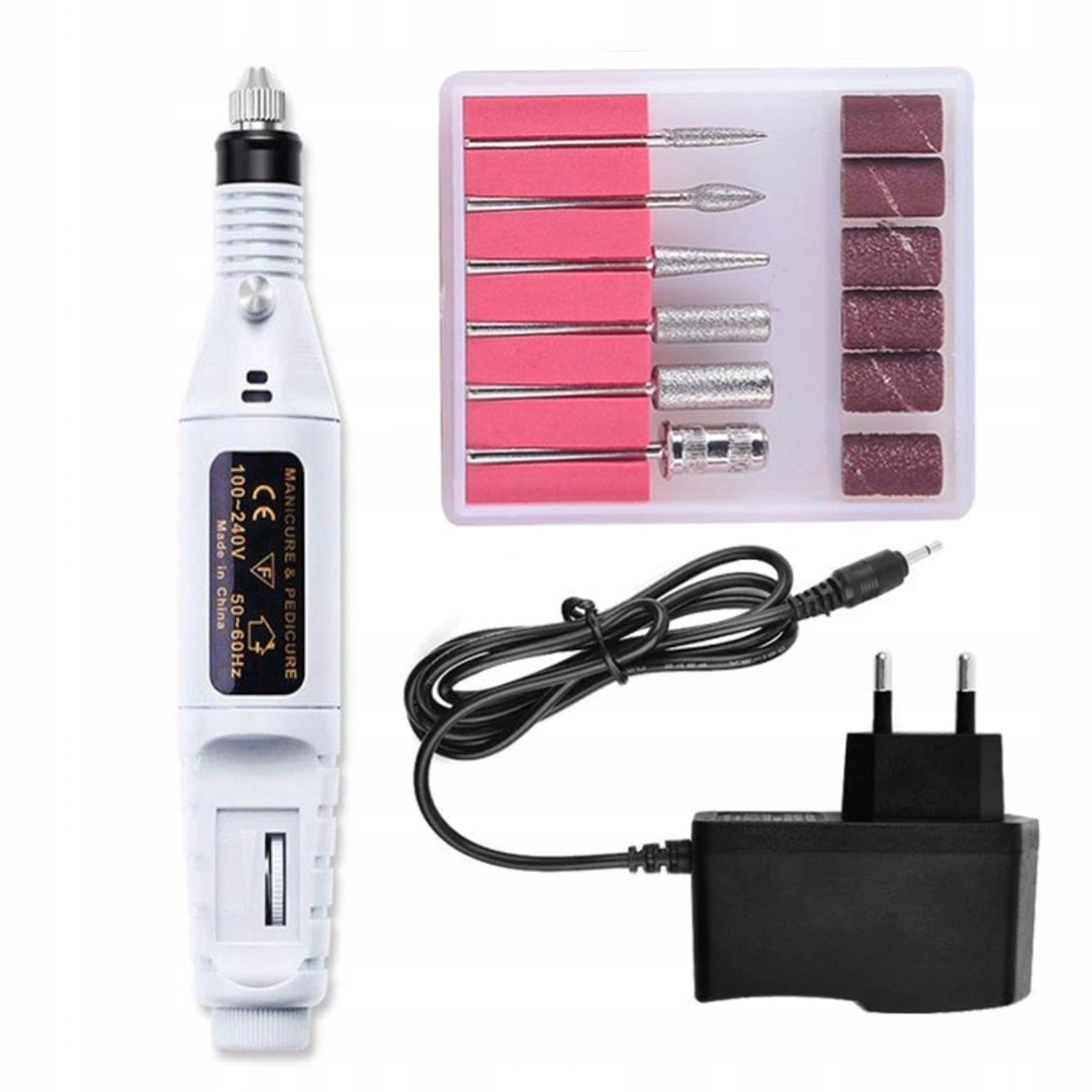 Фрезерный СТАНОК для ногтей МАНИКЮР ПЕДИКЮР 6 ФРЕЗ