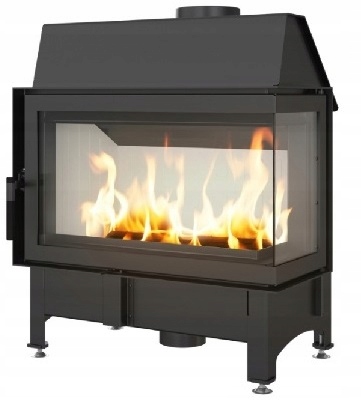 WKŁAD kominkowy powietrzny stalowy kominek NAROŻNY ZIBI 11 prawy EKOPROJEKT