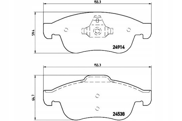 Brembo Brzdové Destičky Renault Megane 08- Brembo