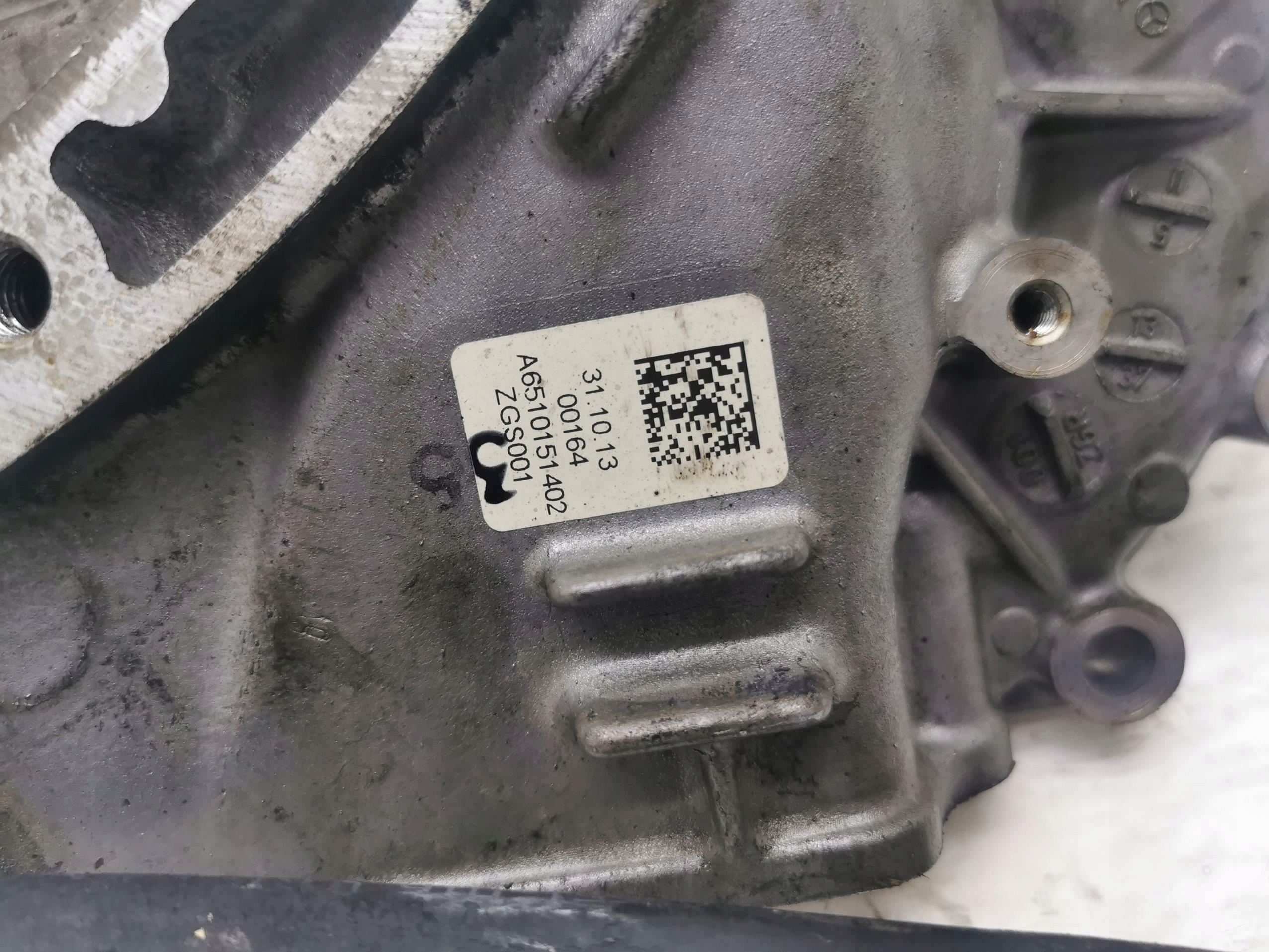 Blende Abdeckung des Zahnrads MERCEDES E-KLASA W212 2.2 CDI
