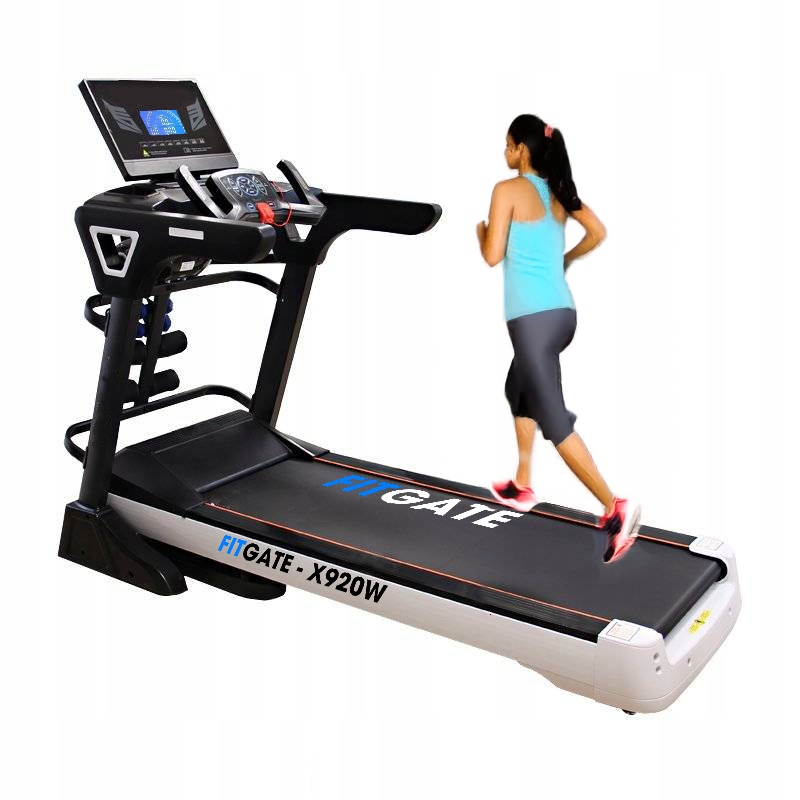 Bieżnia Elektryczna Fitgate X920W Kinomap Zwift Auto Incline 20 Km/h 150 Kg