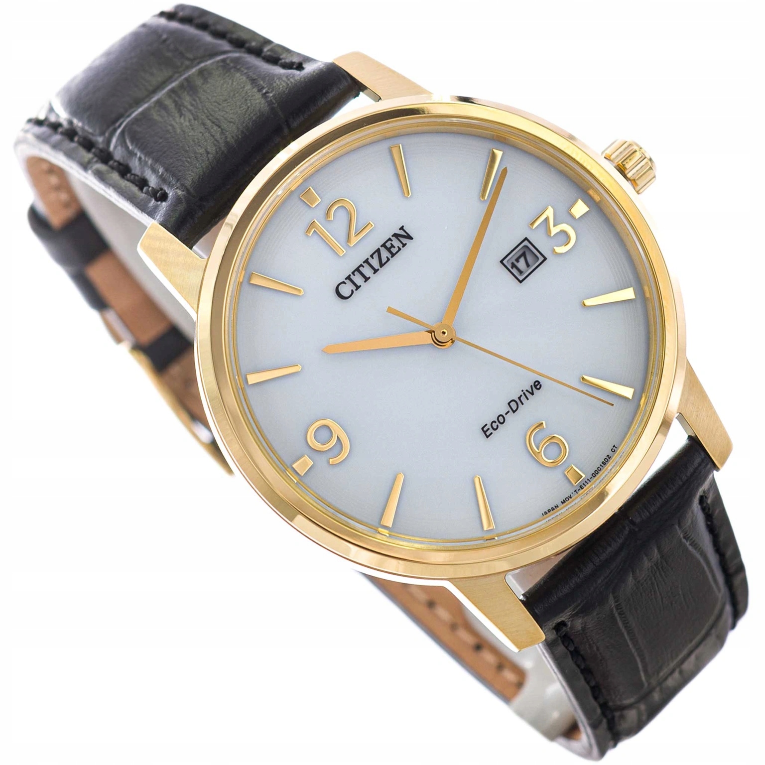 Pánské Hodinky Citizen BM6756-01A Eco-drive Elegance Černé S Datovým Řemínkem