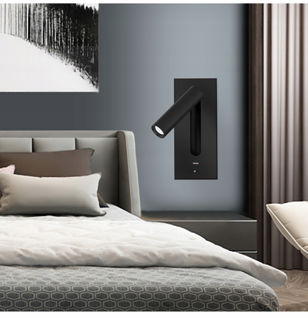 Lampka ścienna LED do czytania przy łóżku 3W Marka inna