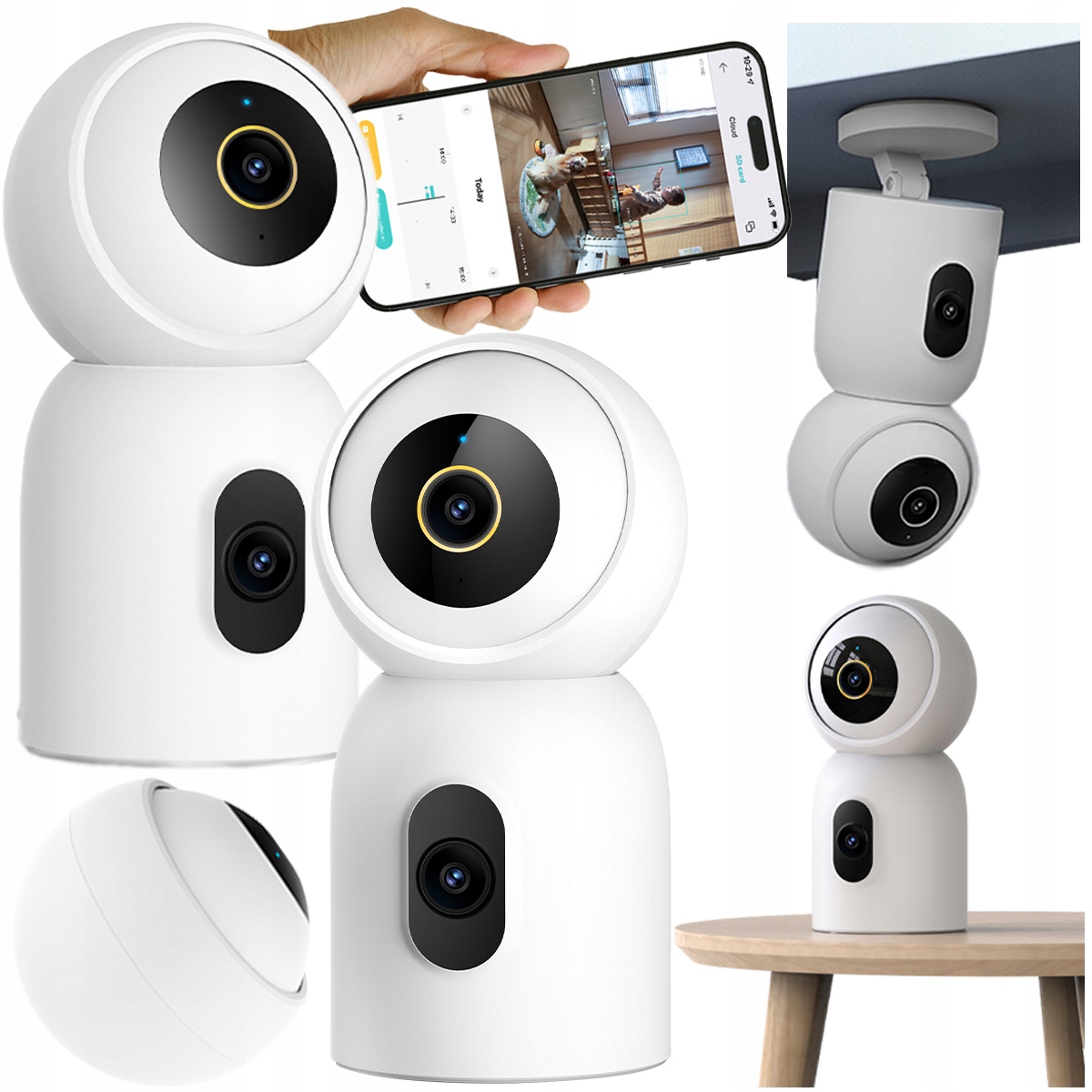 Kamera Na Otáčanie Ip Pestúnka 360° 3k+3k Usb-c Imilab C30 Dual